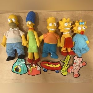 Vintage 1990 SIMPSONS dolls with original tags from Burger King